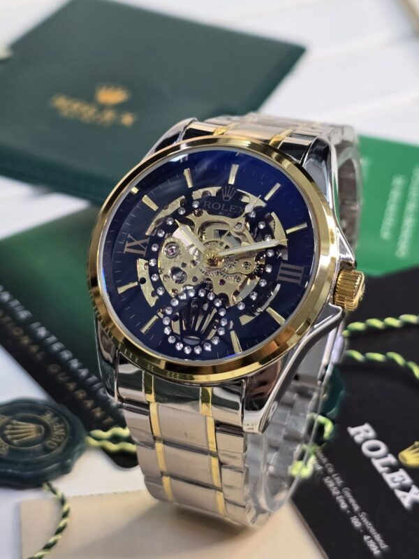 *The Rolex Skeleton Open Hearr Is a dazzling masterpieceblending haute horology with vivid luxury of bold statement opulence and craftsmanship.* - Image 3