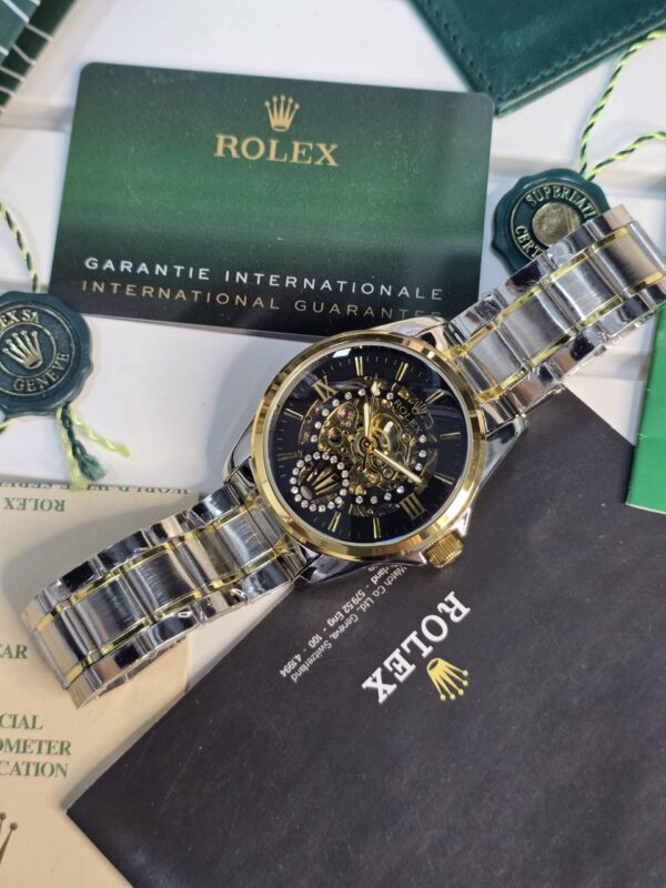 *The Rolex Skeleton Open Hearr Is a dazzling masterpieceblending haute horology with vivid luxury of bold statement opulence and craftsmanship.* - Image 5