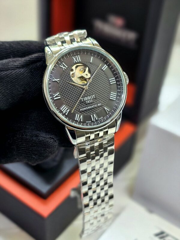 Tissot Lelocle Powermatic 80 Open Heart is ergonomic and elegant in any circumstance. - Image 4